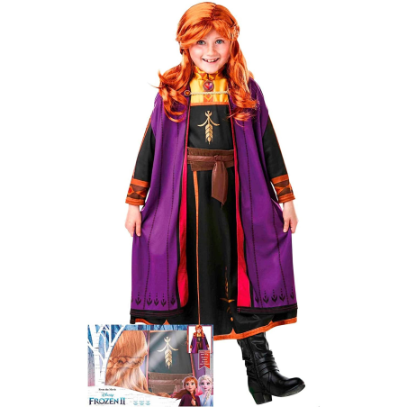 Disfraz de Anna Travel con Peluca Frozen2 Caja Inf. - Disney