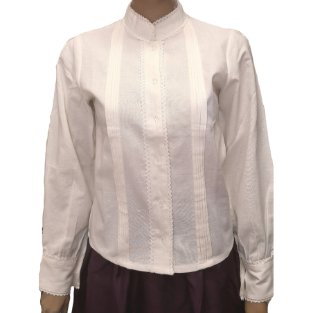 Blusa Casera Beige Mujer Txindoki - TRAJES REGIONALES
