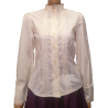 Camisa Casera Mujer con Puntillas Beige - TRAJES REGIONALES
