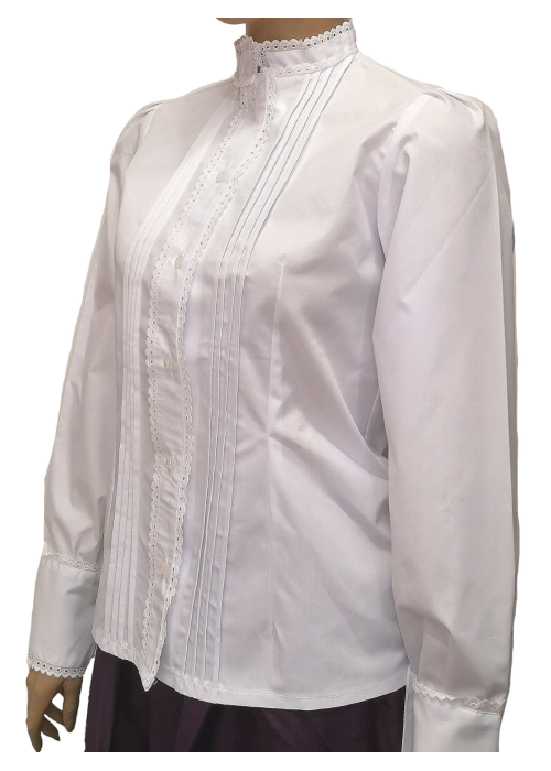 Camisa Casera Mujer con Puntillas Blanca - TRAJES REGIONALES