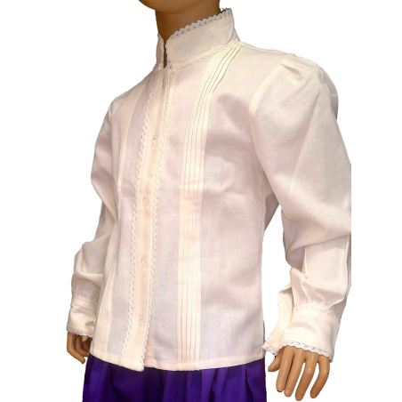 Blusa Casera Beige Niña Txindoki - TRAJES REGIONALES