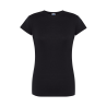 Camiseta Negra Manga Corta Mujer - Camisetas y Polos