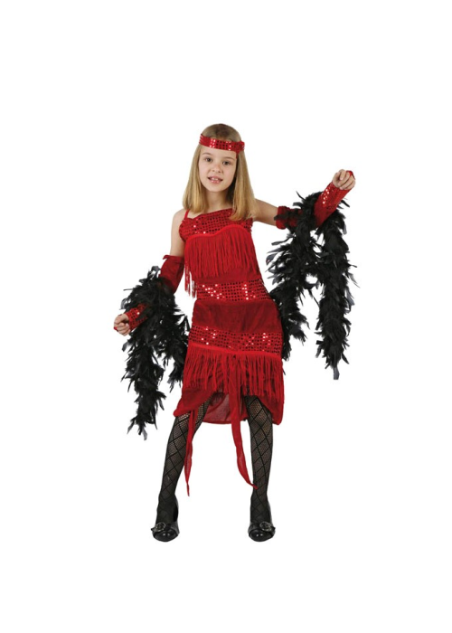Comprar el Vestit de Charleston Vermell Infantil per només 17.50€ – vestit de Botiga en línia