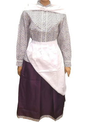 Conjunto Casera Mujer Morado Oscuro Laida - Trajes Neska o Baserritarra Mujer