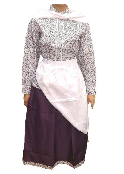 Conjunto Casera Mujer Morado Oscuro Laida - Trajes Neska o Baserritarra Mujer