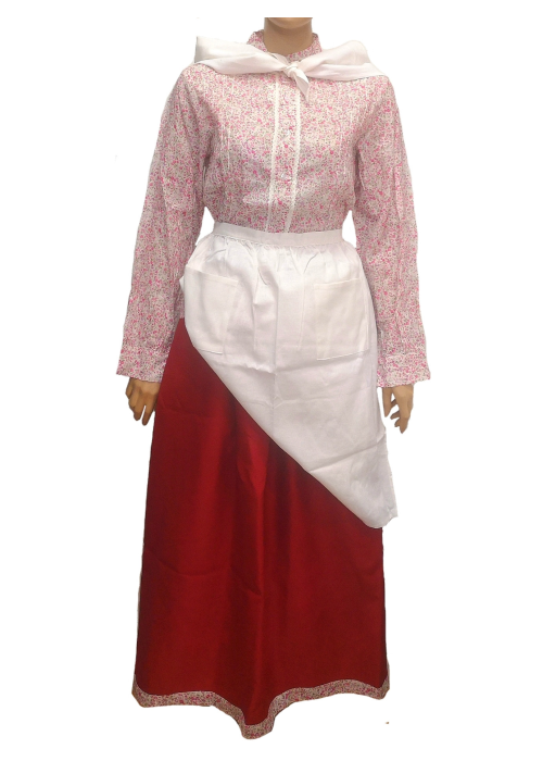 Conjunto Casera Mujer Granate Oscuro Laida - Trajes Neska o Baserritarra Mujer