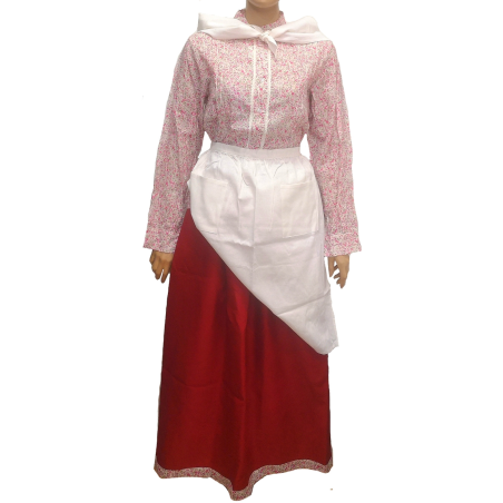 Conjunto Casera Mujer Granate Oscuro Laida - Trajes Neska o Baserritarra Mujer