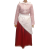 Conjunto Casera Mujer Granate Oscuro Laida - Trajes Neska o Baserritarra Mujer