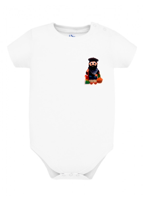 Body Blanco Olentzero Bebe - Trajes Vascos Bebe