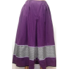 Falda Casera Morado Tablon Bicolor - Faldas Regionales, Enaguas y Pololos