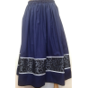 Falda Casera Azul Tablon Bicolor - Faldas Regionales, Enaguas y Pololos