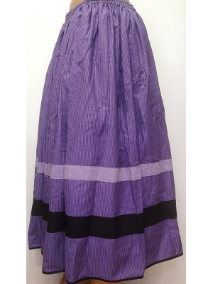 Falda Casera Morado Bies Lila y Negro - Inicio