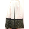 Falda Casera Beige y Verde Oscuro Araotz - Faldas Regionales, Enaguas y Pololos