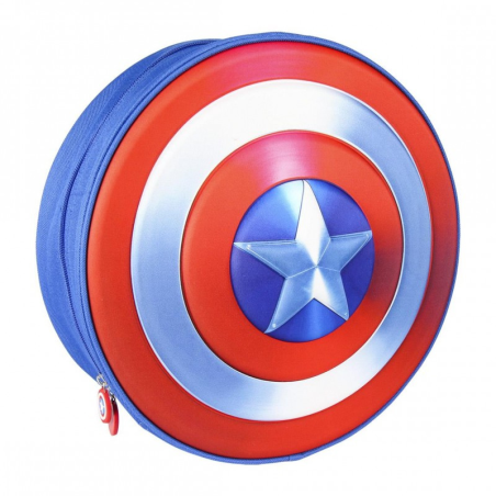Mochila Escudo Capitan America 3D - Bolsos y Mochilas Frikis