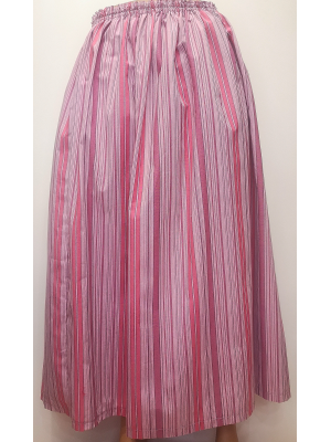 Comprar Falda Casera Rayas Rosa - TRAJES REGIONALES