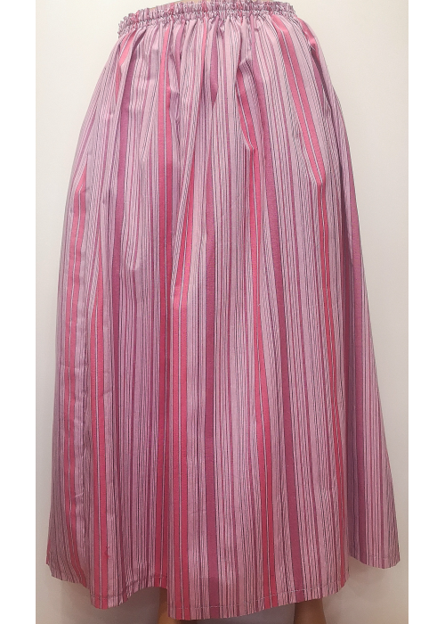 Falda Casera Rayas Rosa - TRAJES REGIONALES