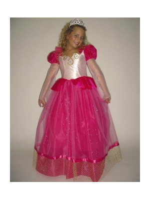 Disfraz de Princesa Fucsia Genny Infantil - Disfraces de Princesas para Niñas