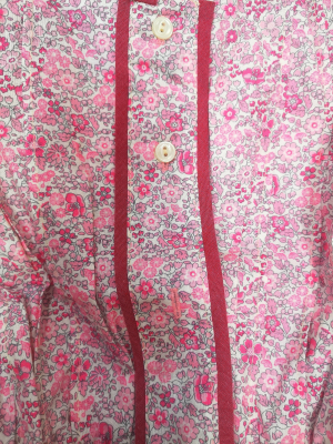 Comprar Conjunto Casera Niña Flores y Rayas Rosa - Trajes Neska - Baserritarra Niña
