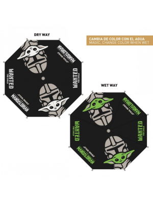 Comprar Paraguas Automatico The Mandalorian Cambia Color - Otros regalos frikis