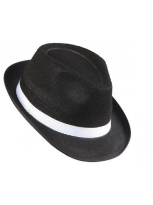 Sombrero Gangster Negro - Complementos años 20