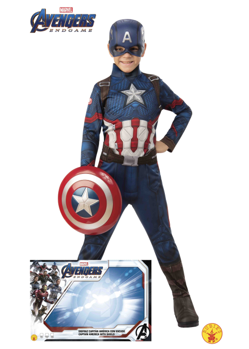 Disfraz de Capitan America con Escudo - Disfraces de Capitan America