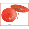 Sombrilla de Geisha Roja - Complementos de Chinos, Orientales, Ninjas y Geishas