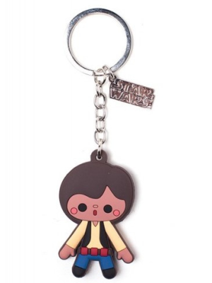 Llavero Star Wars Han Solo de goma - Llaveros y chapas Frikis