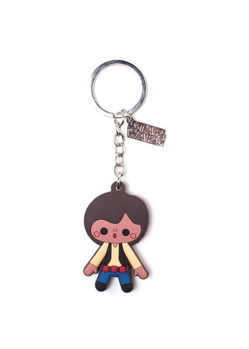 Llavero Star Wars Han Solo de goma - Llaveros y chapas Frikis
