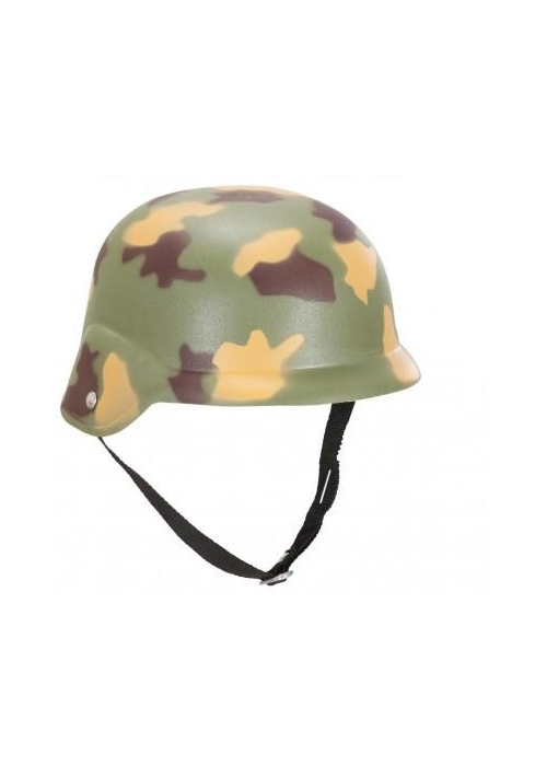 Casco Militar PVC Verde - Accesorio Adulto Temática Militar