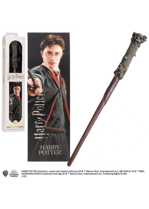 Varita Mágica de Harry Potter con marcapáginas 3D