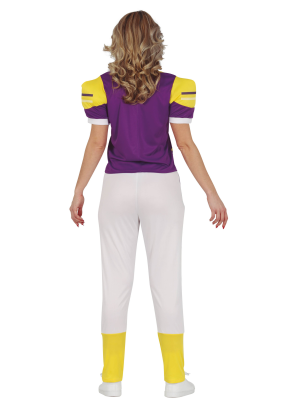 Disfraz de Jugadora de Rugby Morado - Disfraces de Deporte para Mujer
