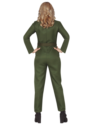 Disfraz de Aviadora Verde - Disfraces Militares Adultos
