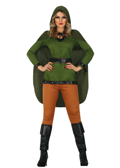 Disfraz de Arquera Verde - Robin Hood