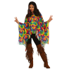 Disfraz de Hippie Mujer Poncho - Disfraces de Hippie para Mujer
