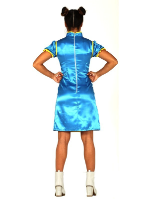 Comprar Disfraz de Luchadora Fighter Azul - Disfraces de Videojuegos para Mujer