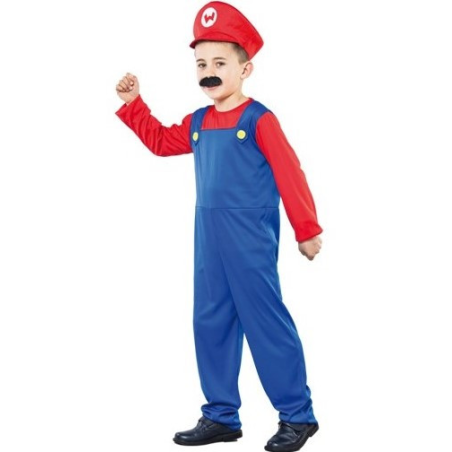 Disfraz de Fontanero Mario Infantil - Disfraces de VIdeojuegos para Niños