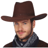 Sombrero Vaquero Tejano Marron Oscuro - Complementos de Vaqueros