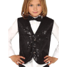 Chaleco Lentejuelas Negro Infantil - Corpiños y Chalecos