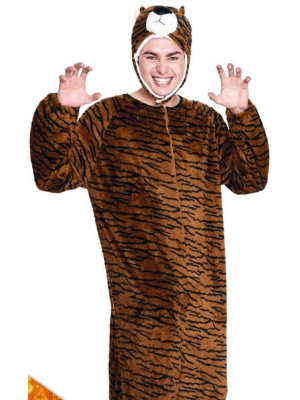 Disfraz de Tigre Pijama Peluche - Disfraces de Animales Adultos