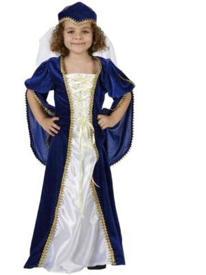 Comprar Disfraz de Dama Medieval Azul Infantil - Disfraces para Niña
