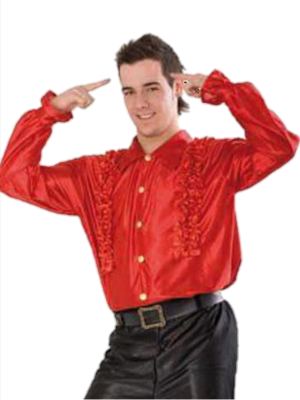 Camisa Disco Roja Hombre - Disfraces de Disco para Hombre