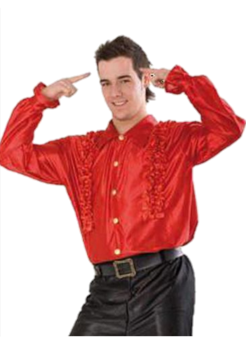 Camisa Disco Roja Hombre - Disfraces de Disco para Hombre