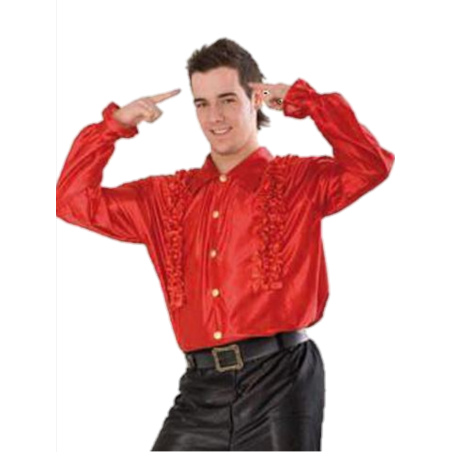 Camisa Disco Roja Hombre - Disfraces de Disco para Hombre