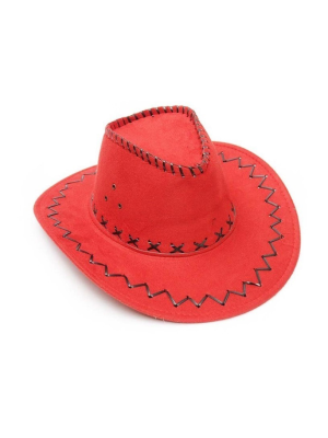 Sombrero Vaquero Tejano Rojo - Complementos de Vaqueros