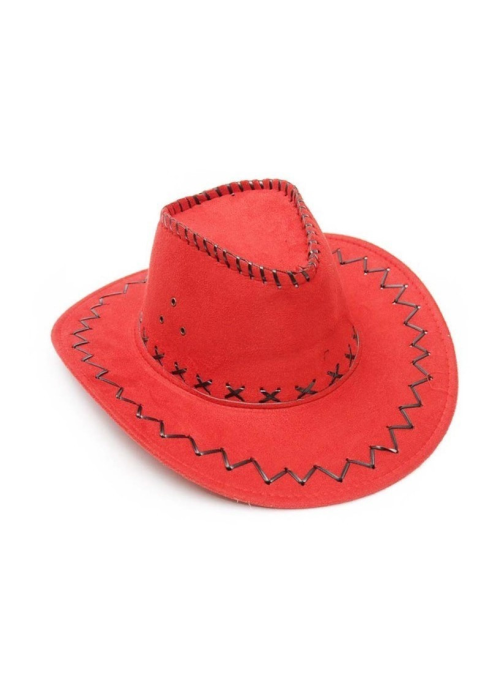Sombrero Vaquero Tejano Rojo - Complementos de Vaqueros