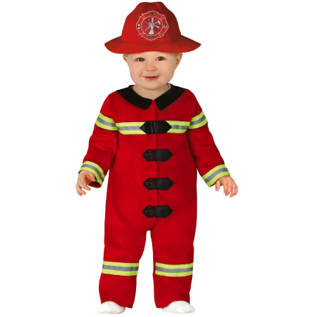 Disfraz de Bombero Bebe - Oficios Bebes TABLETS