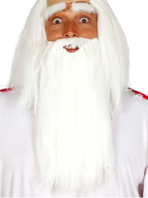 Barba Blanca con Cejas - Barbas y Bigotes