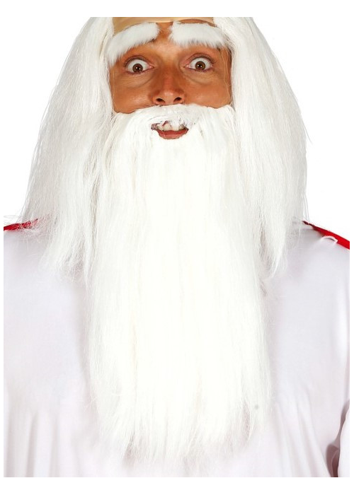 Barba Blanca con Cejas - Barbas y Bigotes