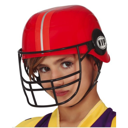 Casco Rugby Rojo Infantil