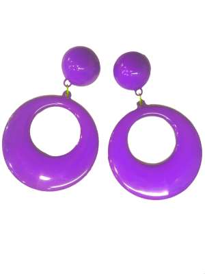 Pendientes de Aro Grandes Morado - Pendientes, Collares y Pulseras